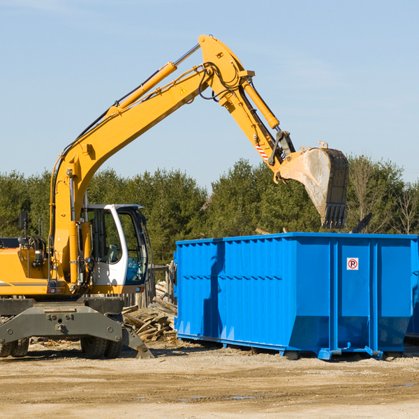 what size residential dumpster rentals are available in Purple Sage WY